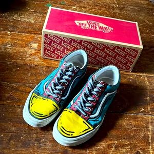 Custom hand painted Cartoon style vans